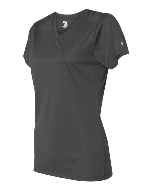 Badger B-Core V-Neck T-Shirt Pink XXLarge 3
