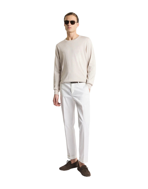 Fay F.18 Crew Neck Knitwear White EU 48 3
