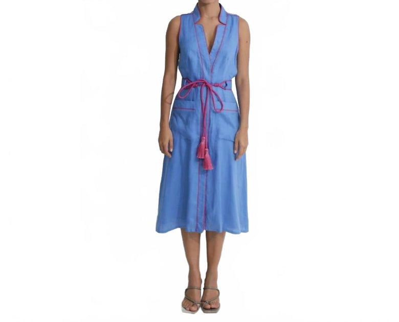 Kleid Celine Midi Dress Blue Large 2