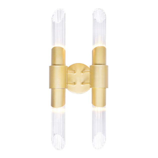 CWI Lighting Croissant 4-Light Wall Sconce Satin Gold 3