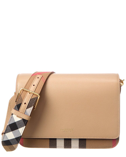 【Burberry】☆送料・関税込☆ Canvas And Leather Shoulder Bag BURBERRY BLUE LABEL Canvas & Leather Tote Hand Bag Shoulder