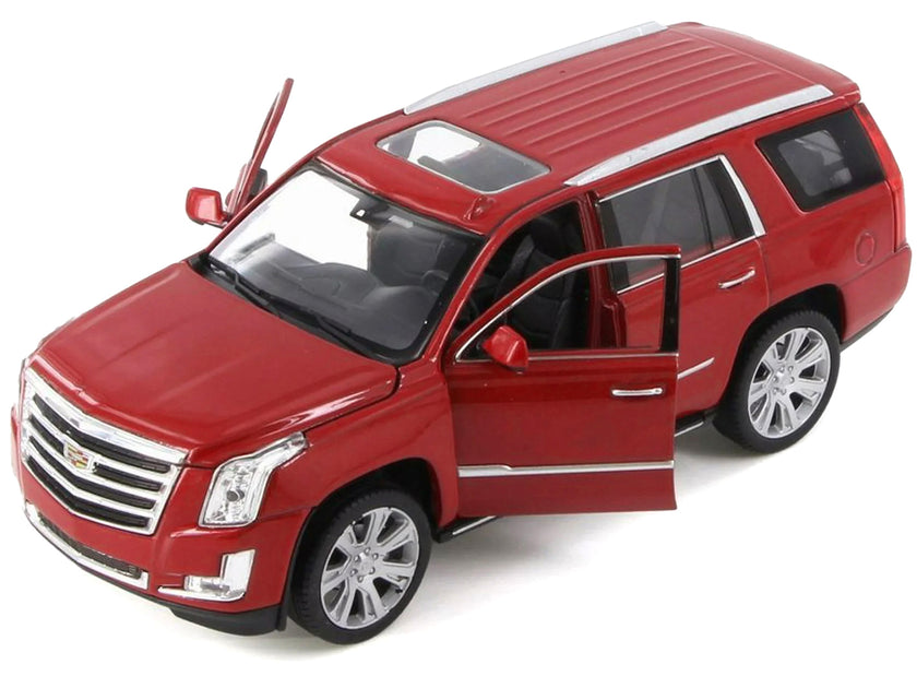 Welly 2017 Cadillac Escalade Red Metallic 1/24 Diecast Model Car 2
