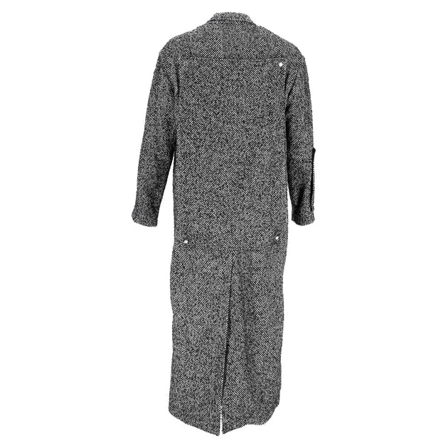 Off-White Herringbone Midi Coat Grey EU 46 4