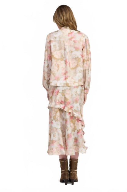 Jacquie The Label Mackenzie Blouse Pink Large 4