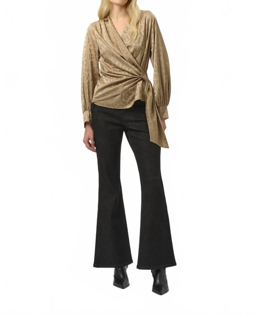 Joseph Ribkoff Wrap Top Gold US 2 4