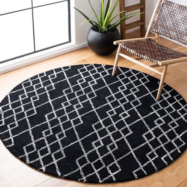 Safavieh MET994 Area Rug Black/Ivory 4