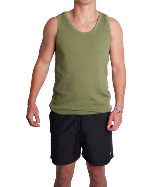 Knickerbocker Box Knit Tank Top Green Medium 2