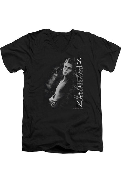 Gildan Vampire Diaries Next To Me V-Ausschnitt T-Shirt Schwarz Medium 2
