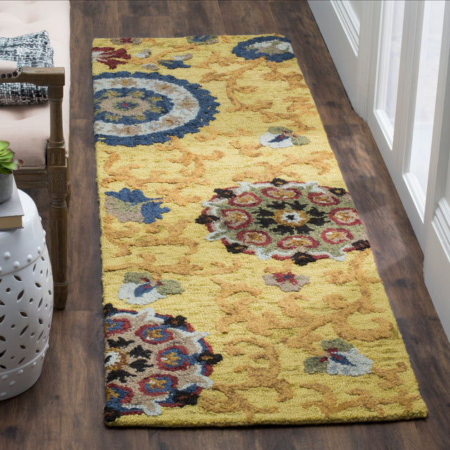 Safavieh Blossom BLM401 Area Rug Gold/Multi 3