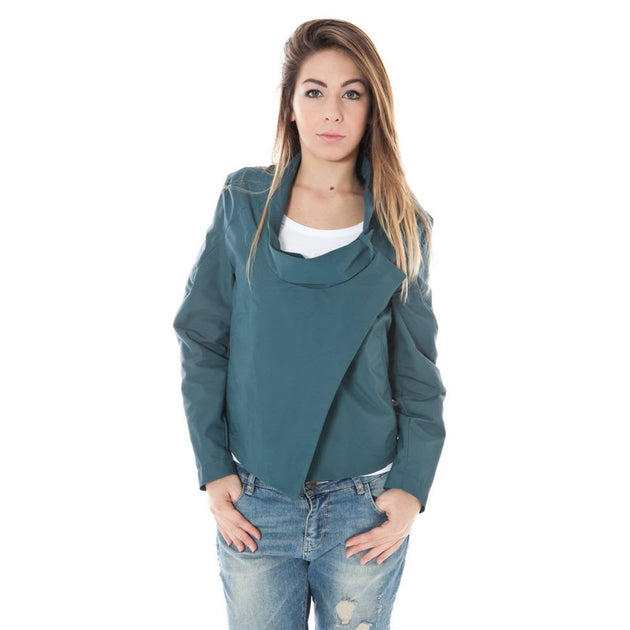 Calvin Klein Polyamide Women Jacket Green EU 38 2