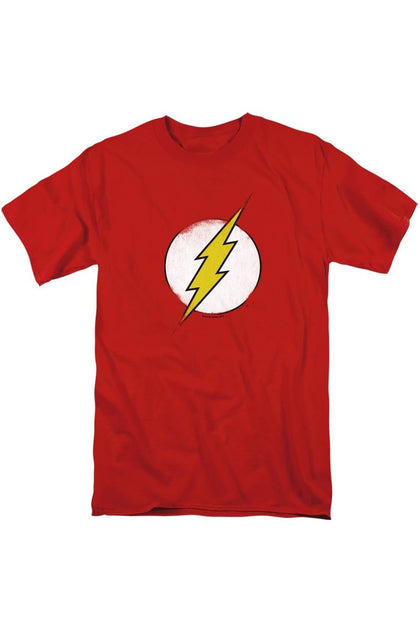 Gildan DC Comics Flash Rough Flash Logo T-Shirt Red Large 2