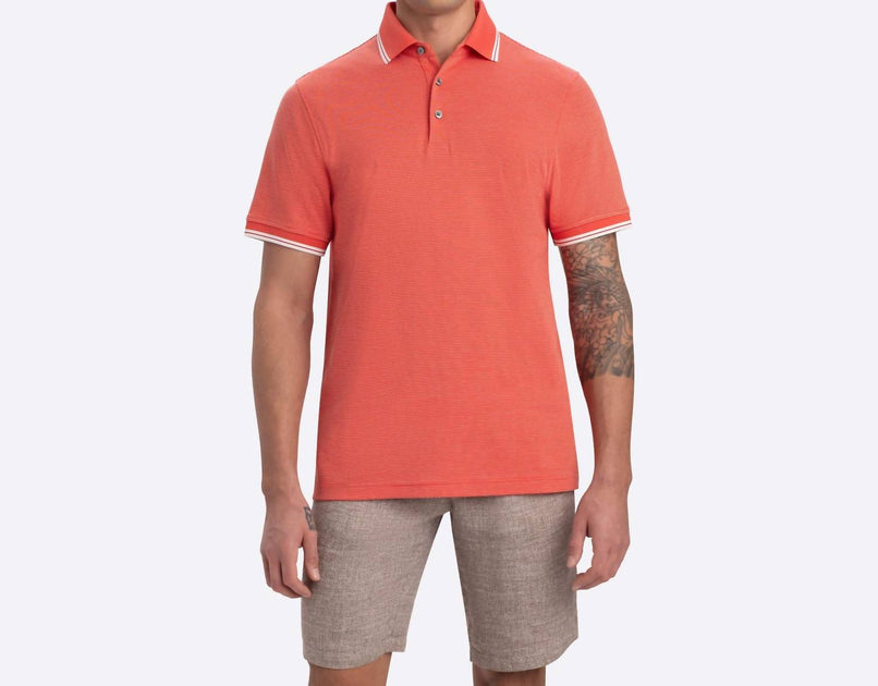 Bugatchi Uomo Polo Pink Large 2