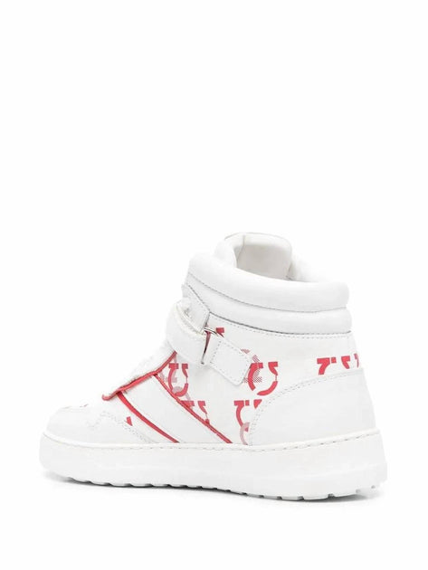Salvatore Ferragamo Noe High Top Sneaker White US 8 4