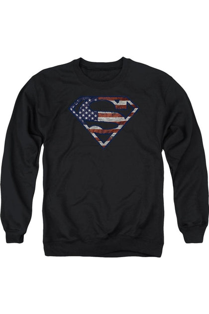 Gildan Superman Crewneck Sweatshirt Black XLarge 2
