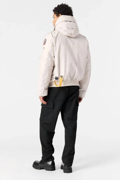 Parajumpers Gobis Bomber Hooded Jacket White Large 3