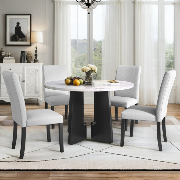 Streamdale 5-Piece Round Dining Set 3