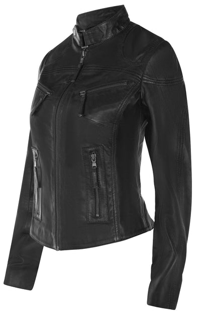 Infinity Tulsa Leather Biker Jacket Brown XXXLarge 3