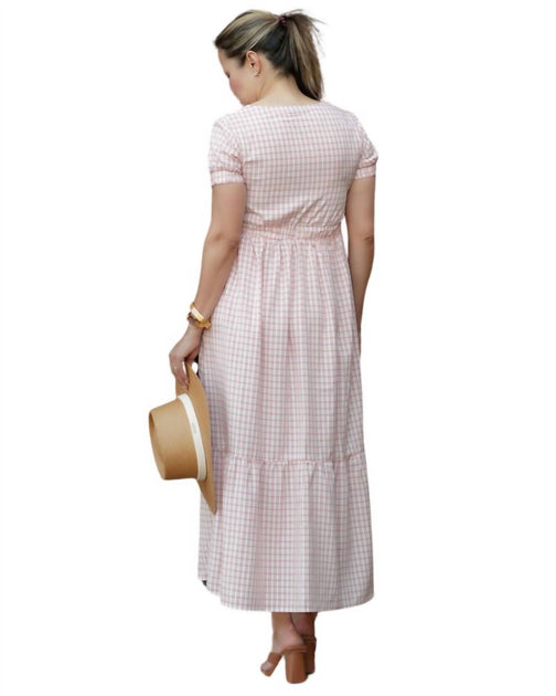 ePretty Gingham Dress Pink Medium 3