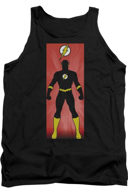 Gildan Justice League Flash Block Tank Top Black Large 2