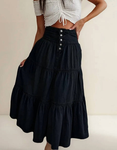 Hope & Sunshine Denim Skirt Blue Medium 2