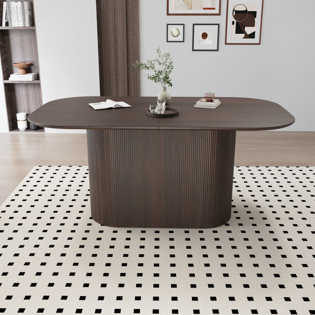 Streamdale 63 inch Brown MDF Dining Table 2