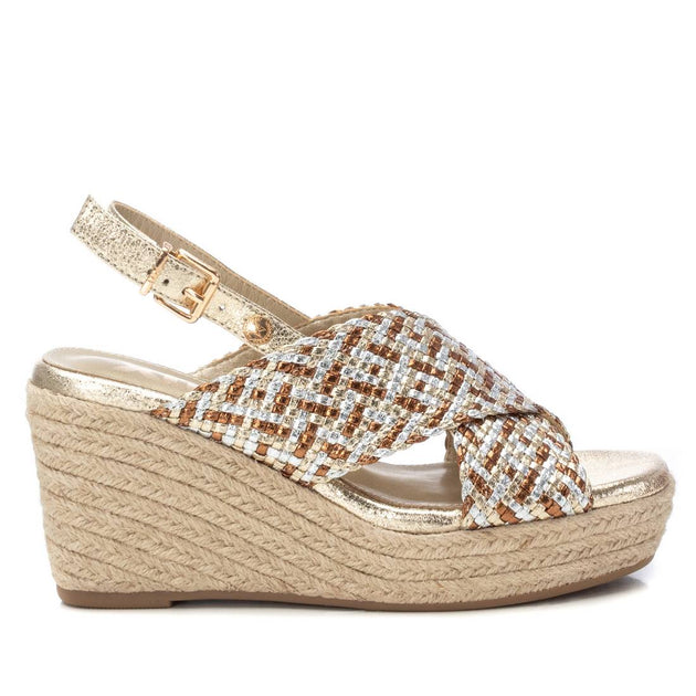 XTI Wedge Sandals Gold US 7 2
