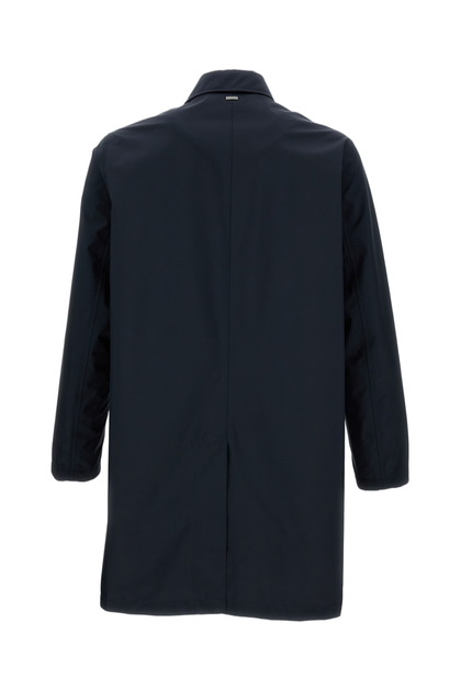 Herno Technical Fabric Raincoat Blue EU 48 3