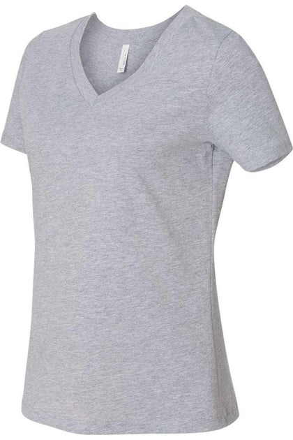 BELLA + CANVAS Relaxed Heather CVC V-Neck Tee Multi XXLarge 4