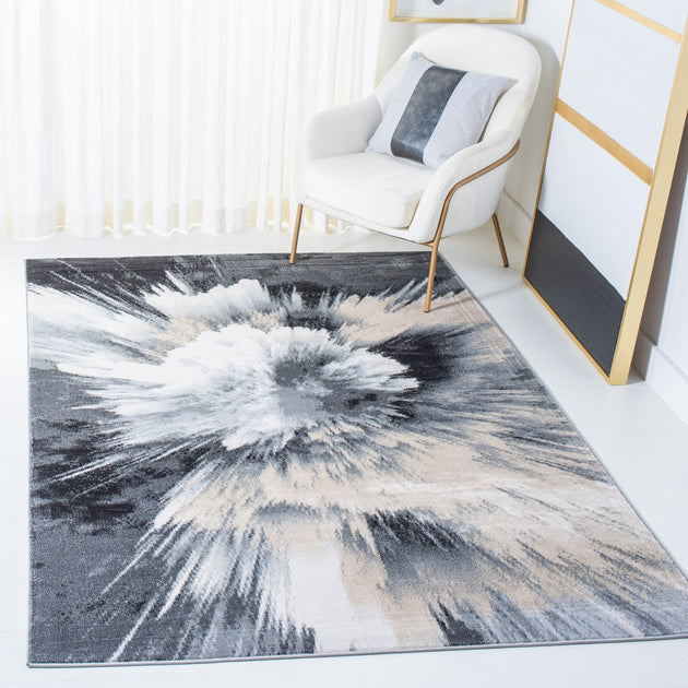 Tapis Safavieh Lagoon LGN202 Anthracite/Ivoire 2