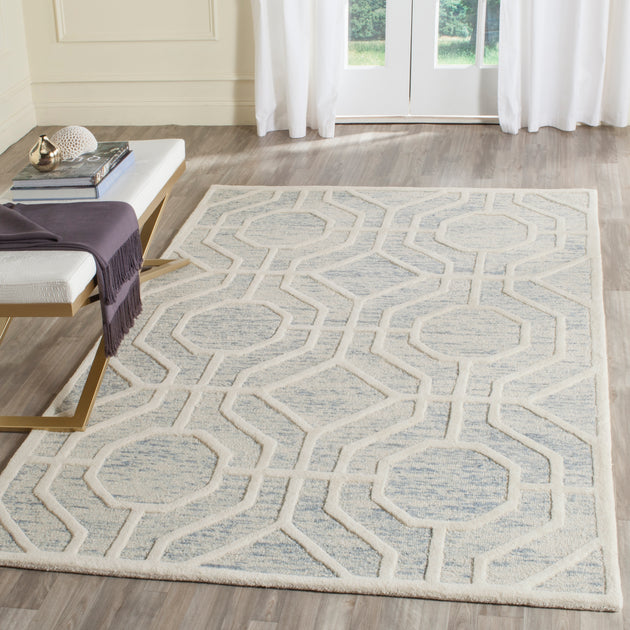 Safavieh Cambridge Area Rug Light Blue/Ivory 2