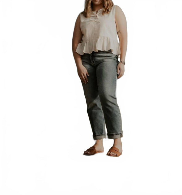 Dear John Denim 90s Ultra High Rise Jeans Silver 27 4