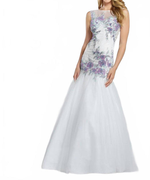 Ellie Wilde Maxi Dress White US 14 2