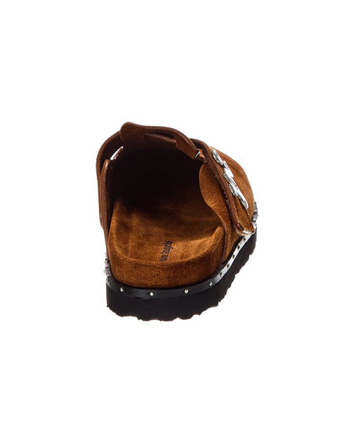 Palm Angels Studded PA Suede Mule Brown EU 43 4