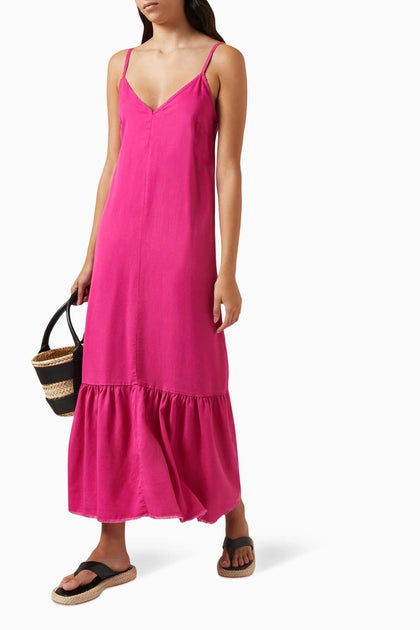 Electric & Rose Corsica Maxi Dress Pink Large 3