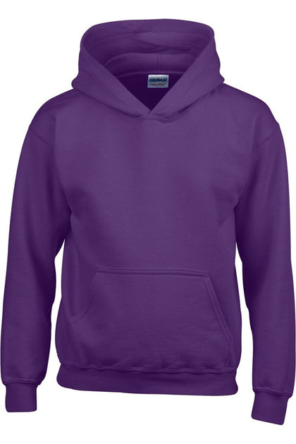 Gildan Heavy Blend Kinder Unisex Kapuzenpullover Lila Small 4