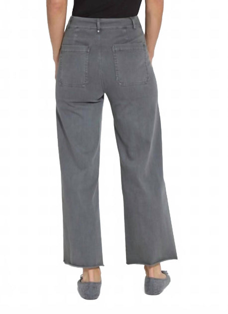 Lysse Erin Wide Leg Pant Grey Small 4
