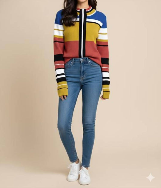FILOVEMODA Textured Knit Sweater Multi XSmall 2