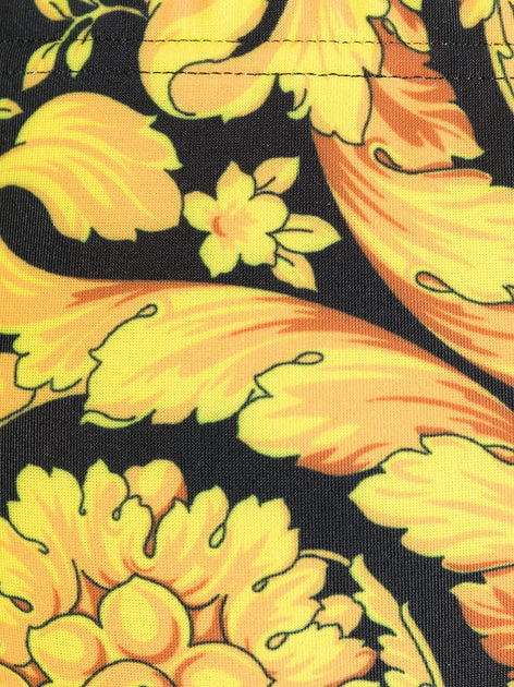 Versace Barocco Print Badehose Schwarz 4XLarge 4