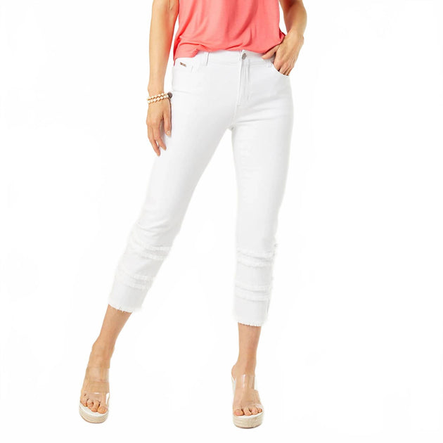Coco + Carmen Zoey Capri Pants White XLarge 2