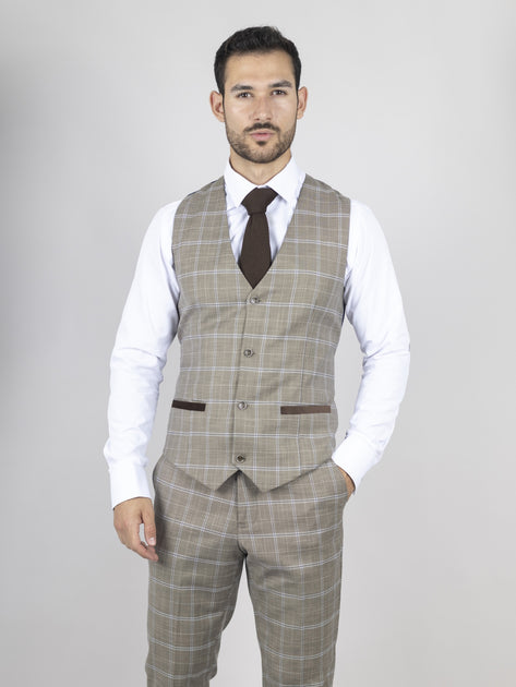James Darby Hode Waistcoat Beige US 48 3