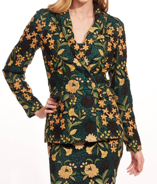 EVA FRANCO Alexey Jacket Green US 8 2