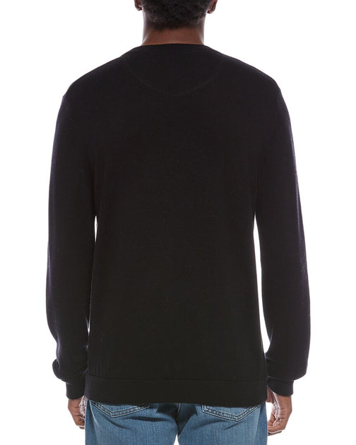 Kier+J Wool-Blend Crewneck Sweatshirt Black Large 4