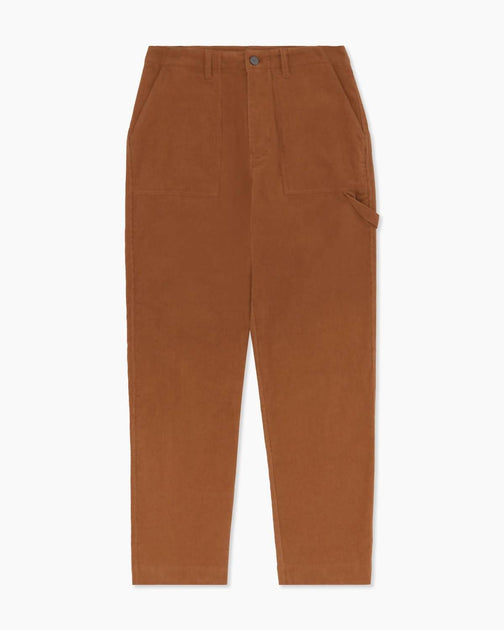 【oan】Corduroy Pintuck Wide Pants Pintuck Corduroy Pants, Brown