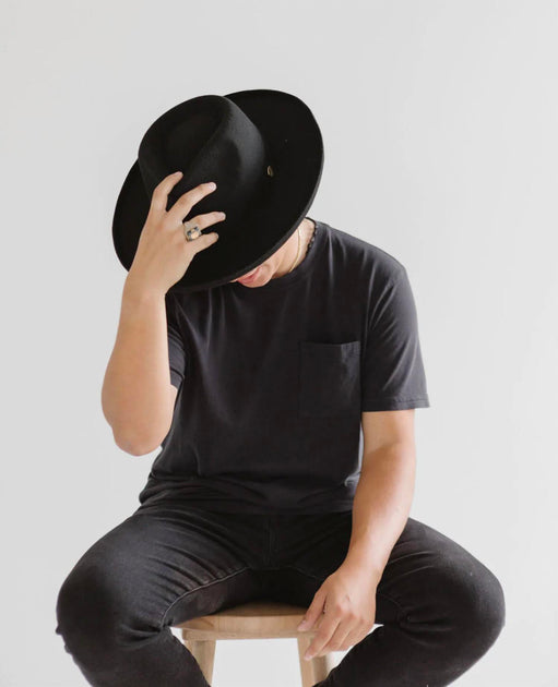 Two Roads Hat Co. Echo Park Fedora Hat Black 3