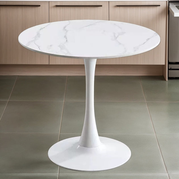 Streamdale Round Marble Dining Table 4