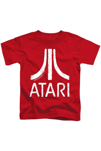 Gildan Atari Rough Logo T-Shirt Red Small 2