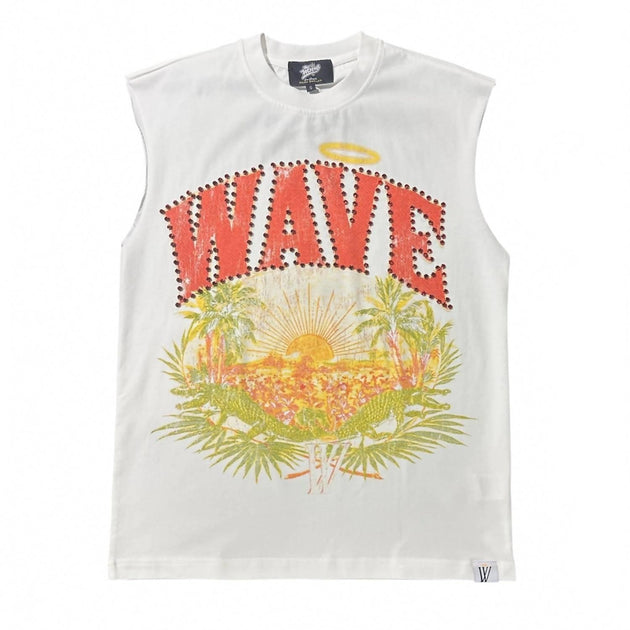 Mr. Wave Herren Paradise Cutoff Tee weiß Plus Size 3X 2