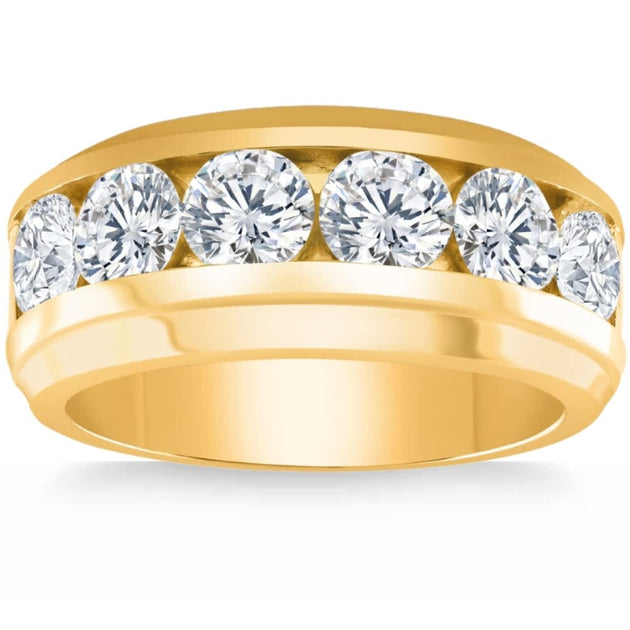 Pompeii3 4Ct Diamond Ring Yellow Gold US 8.5 4