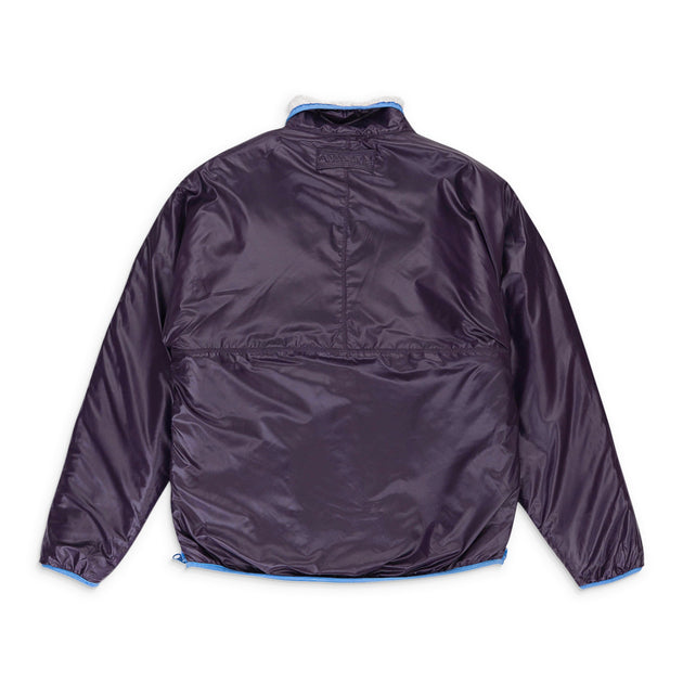 Phanes Front Zip Sherpa Work Jacket Ivory Purple XS 2