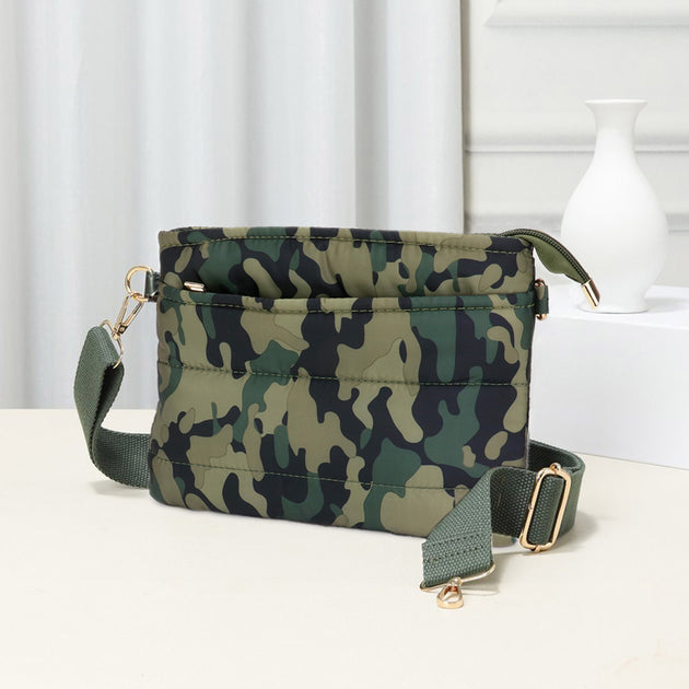 FASHNZFAB Puffer Crossbody Bag Green One Size 2